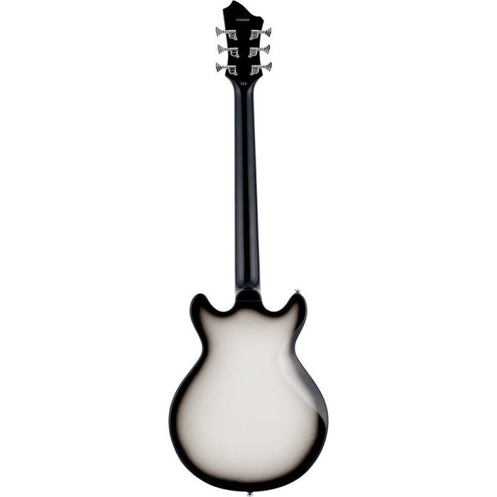 Hagstrom Megin Electric Guitar in Grey Burst Gloss (HSMEGINGRB) - Gsus4