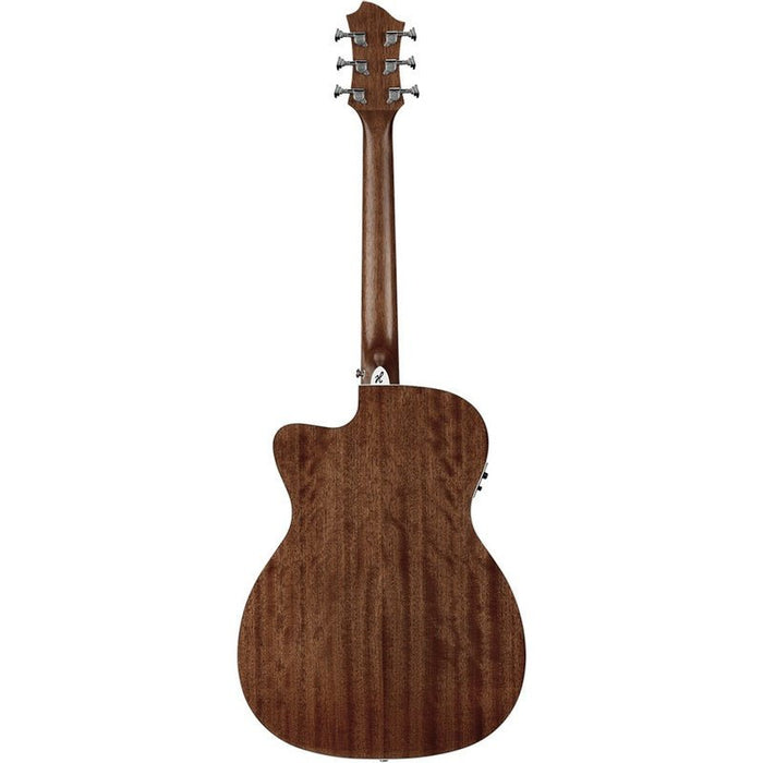 Hagstrom Mora II Series Concert AC/EL Guitar with Cutaway in Natural (HSMOCON2CE) - Gsus4