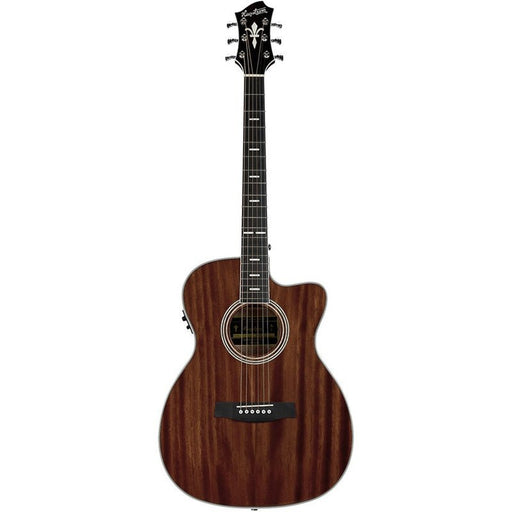 Hagstrom Mora II Series Concert AC/EL Guitar with Cutaway in Natural (HSMOCON2CE) - Gsus4