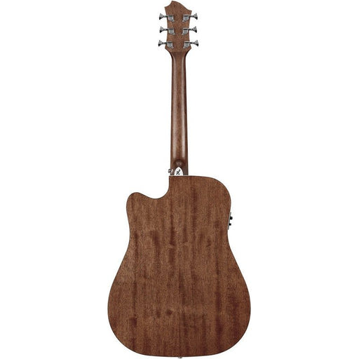 Hagstrom Mora II Series Dreadnought AC/EL Guitar with Cutaway in Natural (HSMODRE2CE) - Gsus4