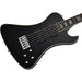 Hagstrom Nekromant-5 String Bass Guitar in Black Gloss with Hardcase (HSNEKR5BLK) - Gsus4