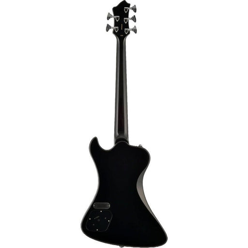 Hagstrom Nekromant-5 String Bass Guitar in Black Gloss with Hardcase (HSNEKR5BLK) - Gsus4