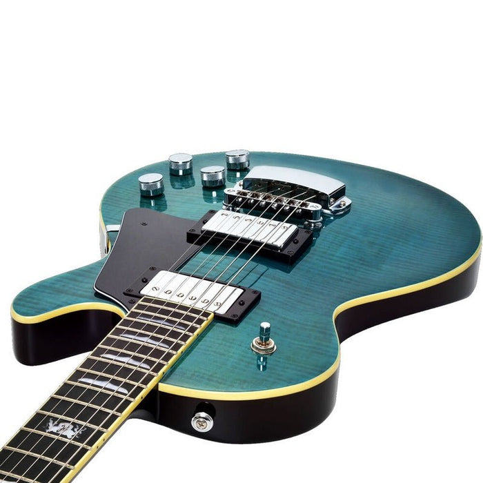 Hagstrom New Generation Super Swede Guitar in Fall Sky Gloss (HSSUSWEMK3FSG) - Gsus4