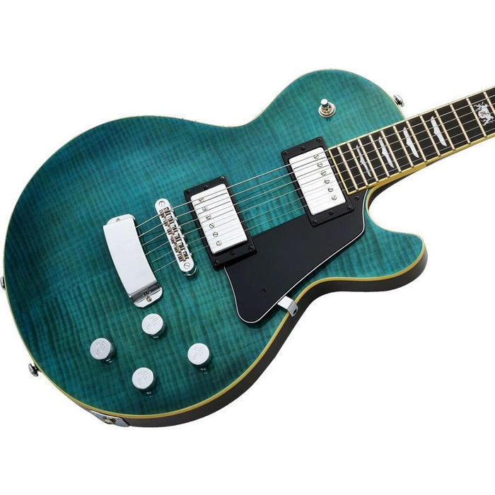 Hagstrom New Generation Super Swede Guitar in Fall Sky Gloss (HSSUSWEMK3FSG) - Gsus4