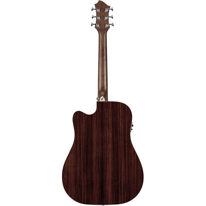 Hagstrom Orsa Series Dreadnought AC/EL Guitar with Cutaway in Natural (HSORDRE2CE) - Gsus4