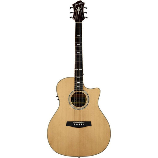 Hagstrom Orsa Series Grand Auditorium AC/EL Guitar with Cutaway in Natural (HSORGRA2CE) - Gsus4