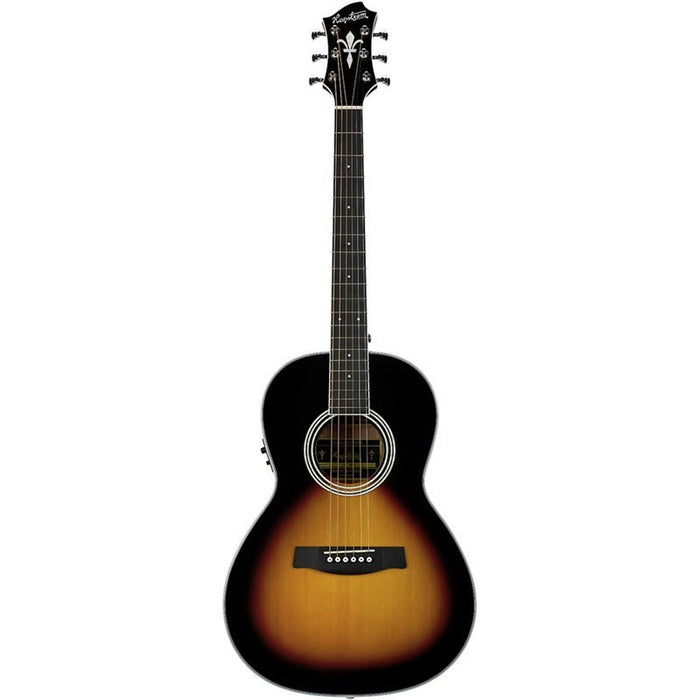 Hagstrom Seafarer II Series Parlor AC/EL Guitar in Tobacco Sunburst (HSSFSPETSB) - Gsus4