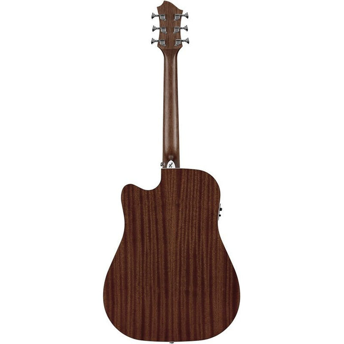 Hagstrom Siljan II Series Dreadnought AC/EL Guitar with Cutaway in Natural (HSSIDRE2CE) - Gsus4