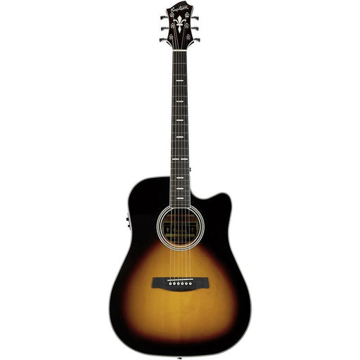 Hagstrom Siljan II Series Dreadnought AC/EL Guitar with Cutaway in Tobacco Sunburst (HSSIDRE2CETSB) - Gsus4