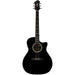 Hagstrom Siljan II Series Grand Auditorium AC/EL Guitar with Cutaway in Black Gloss (HSSIGRA2CEBLK) - Gsus4