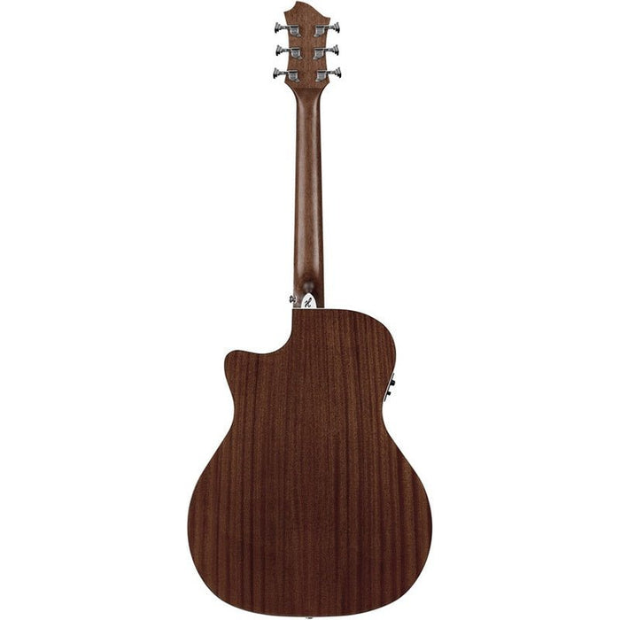 Hagstrom Siljan II Series Grand Auditorium AC/EL Guitar with Cutaway in Natural (HSSIGRA2CE) - Gsus4