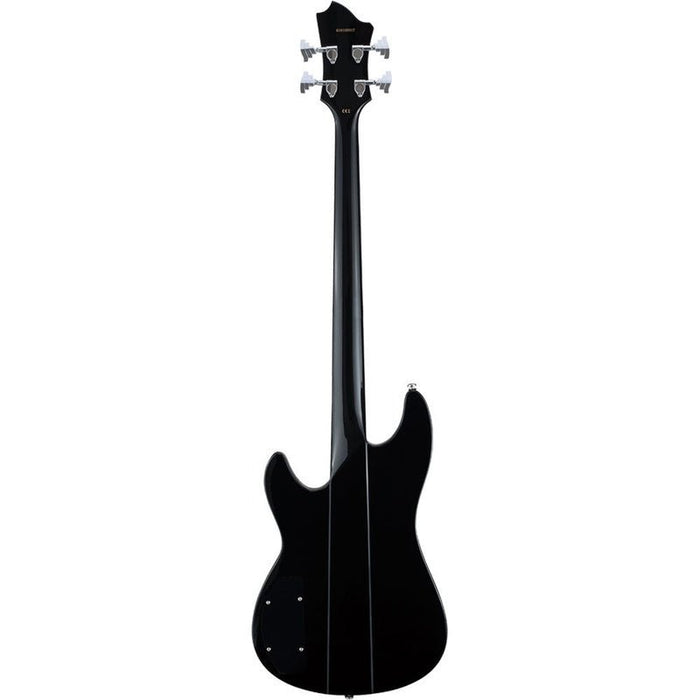 Hagstrom Super Swede Bass Guitar in Black Gloss (HSSUSWEBBLK) - Gsus4