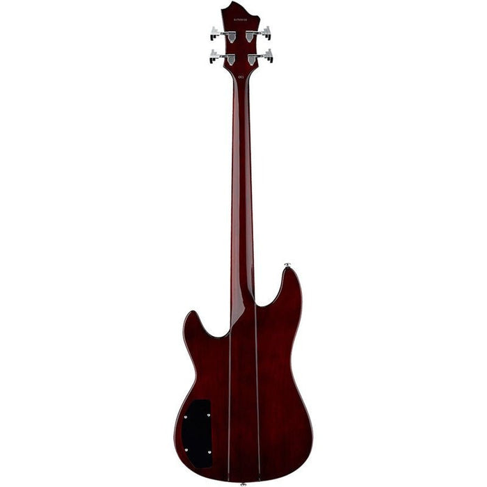 Hagstrom Super Swede Bass Guitar in Natural Mahogany Gloss (HSSUSWEBNMG) - Gsus4