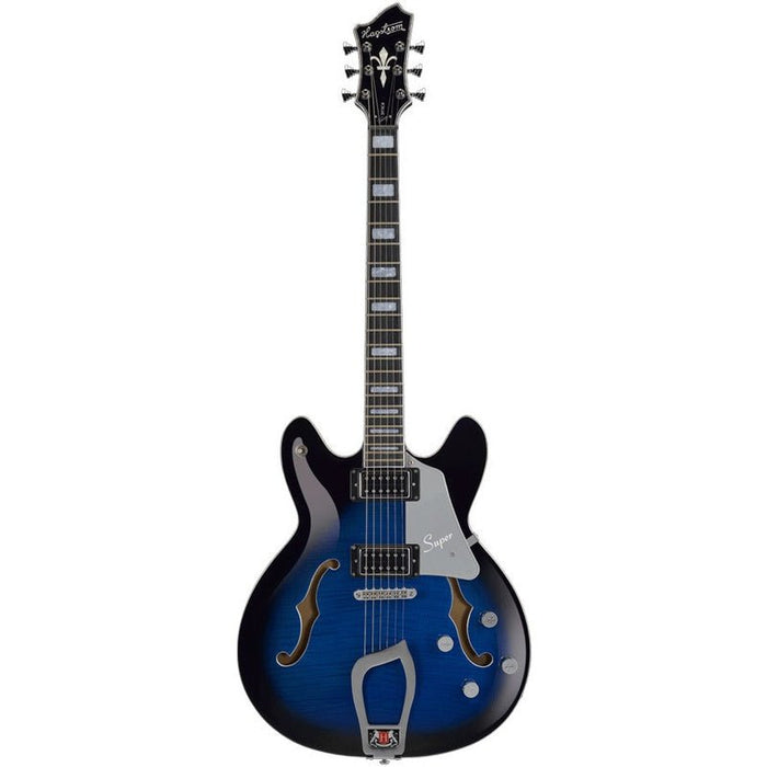 Hagstrom Super Viking Guitar in Dark Baltic Sea (HSSUVIKDBS) - Gsus4