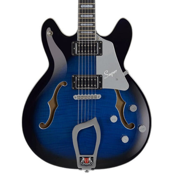 Hagstrom Super Viking Guitar in Dark Baltic Sea (HSSUVIKDBS) - Gsus4