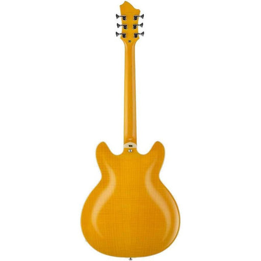 Hagstrom Super Viking Semi-Hollow Guitar in Dandy Dandelion Gloss (HSSUVIKDDL) - Gsus4