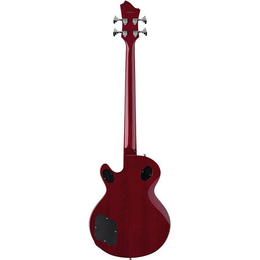 Hagstrom Swede Bass Guitar in Wild Cherry Transparent Gloss (HSSWEBWCT) - Gsus4