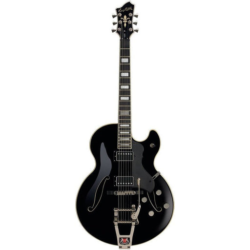 Hagstrom Tremar HJ500 Hollow Body Guitar in Black Gloss (HSTREHJ500BLK) - Gsus4