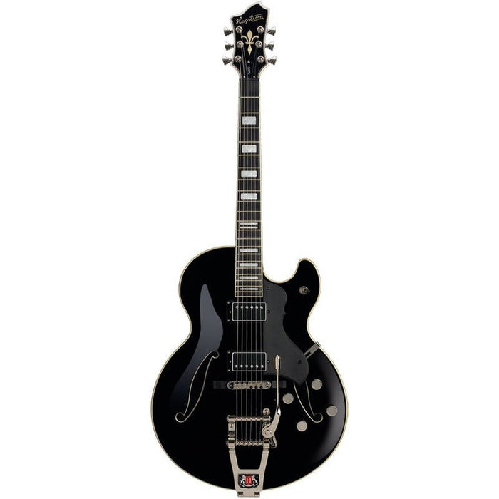 Hagstrom Tremar HJ500 Hollow Body Guitar in Black Gloss (HSTREHJ500BLK) - Gsus4