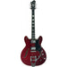 Hagstrom Tremar Viking Deluxe Semi-Hollow Guitar in Wild Cherry Transparent (HSTREVIDLXWCT) - Gsus4