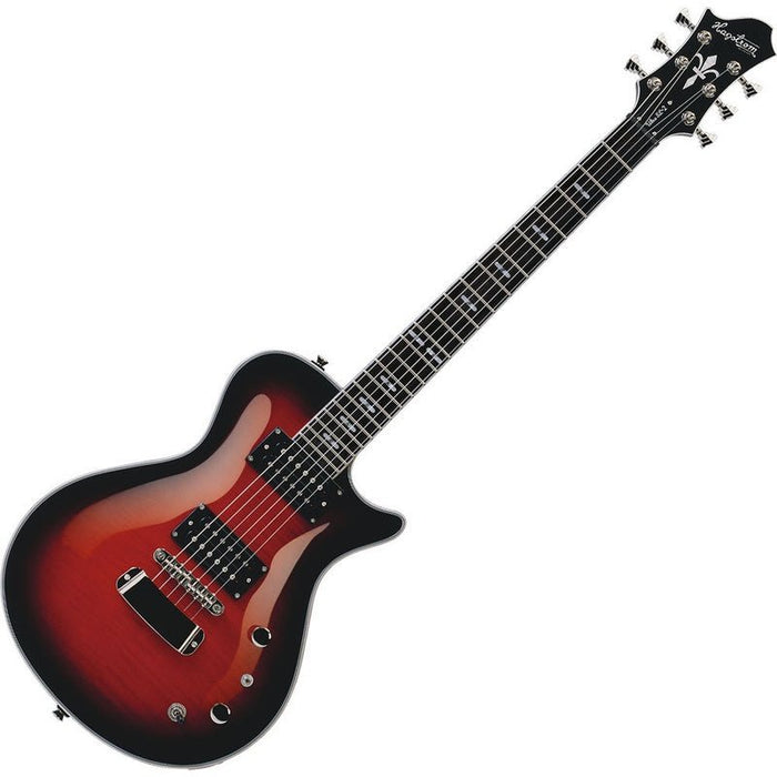 Hagstrom Ultra Swede Electric Guitar in Burgundy Burst Gloss (HSULSWEBGB) - Gsus4
