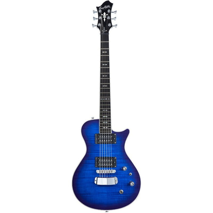 Hagstrom Ultra Swede Guitar in Worn Denim (HSULSWEWDM) - Gsus4