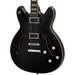 Hagstrom Viking Deluxe Baritone Semi-Hollow Guitar in Black Gloss (HSVIDLXBARIBLK) - Gsus4