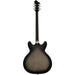 Hagstrom Viking Deluxe Baritone Semi-Hollow Guitar in Cosmic Black Burst Gloss (HSVIDLXBARICBB) - Gsus4