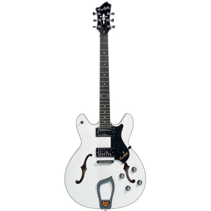 Hagstrom Viking Semi-Hollow Guitar in White Gloss (HSVIKWHT) - Gsus4