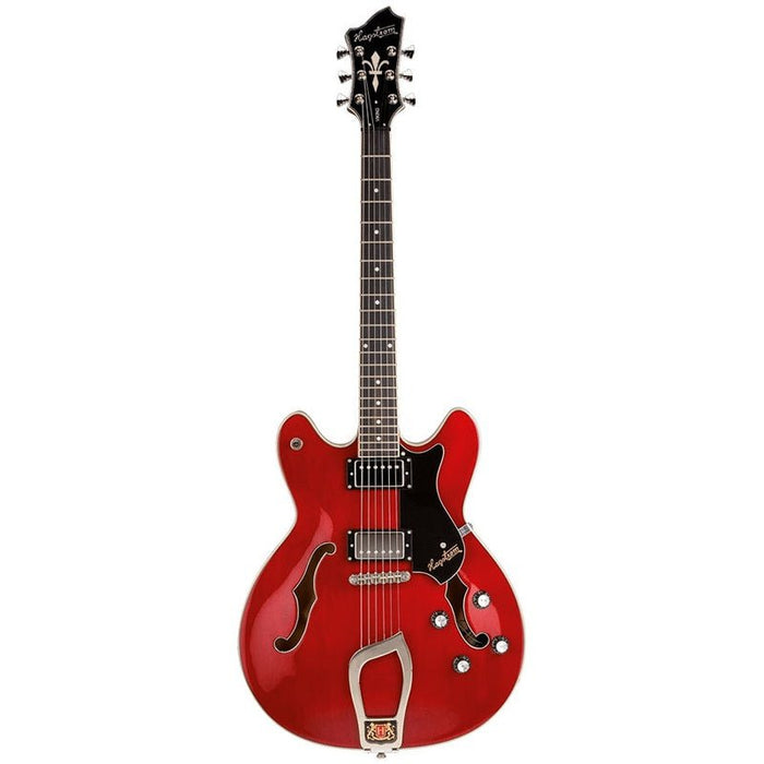 Hagstrom Viking Semi-Hollow Guitar in Wild Cherry Transparent Gloss (HSVIKWCT) - Gsus4