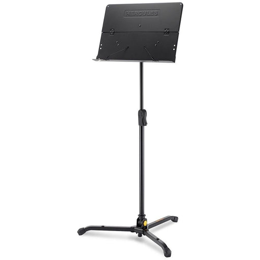 Hercules | BS301B | Music Stand | w/ Foldable Desk, Swivel Legs & EZ Clutch (05/BS301B) - Gsus4