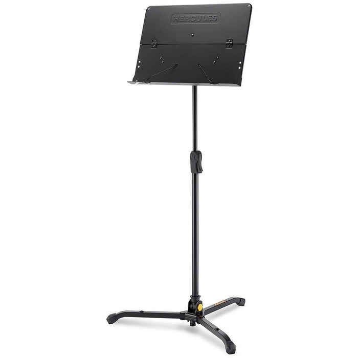 Hercules | BS301B | Music Stand | w/ Foldable Desk, Swivel Legs & EZ Clutch (05/BS301B) - Gsus4