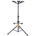 Hercules | GS432B Plus | Triple Guitar Stand | w/ Auto Grip System & Foldable Backrest (05/GS432BPLUS) - Gsus4
