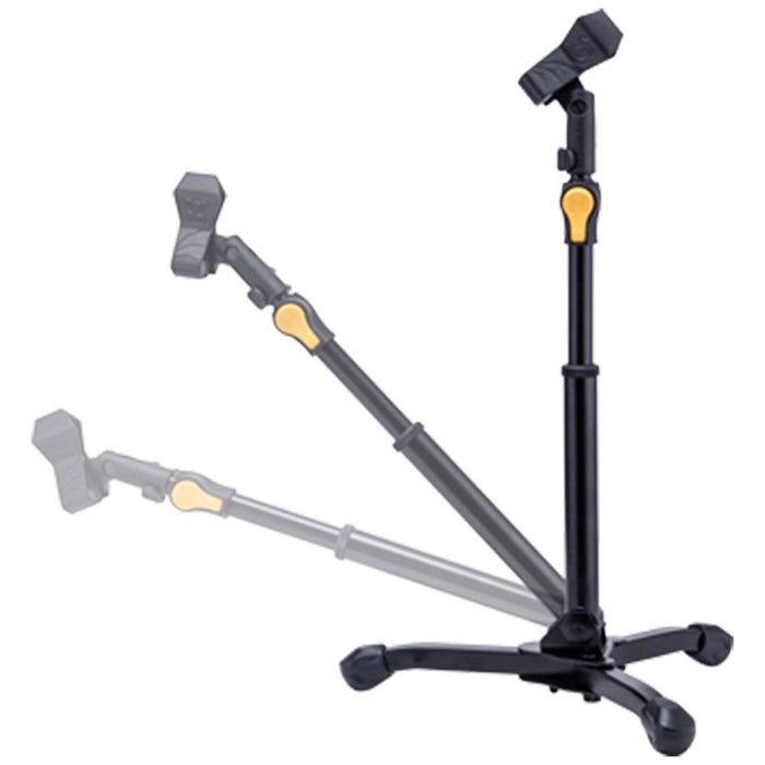 Hercules | MS300B Plus | Straight Short Tripod Mic Stand w/ EZ Mic Clip (05/MS300BPLUS) - Gsus4