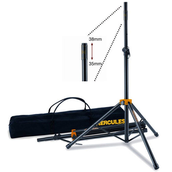Hercules | SS200BB | PA Speaker Stand | Pair | w/ Bag (05/SS200BB) - Gsus4