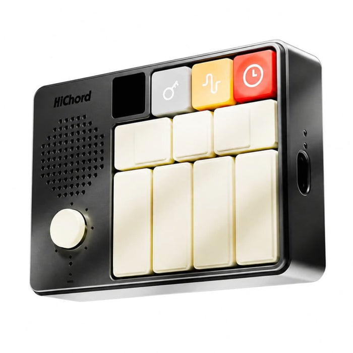 HiChord Portable Chord Synth, Sampler & MIDI Instrument (Jet Black Aluminium Edition) (AUD-HC-AL-BLK) - Gsus4