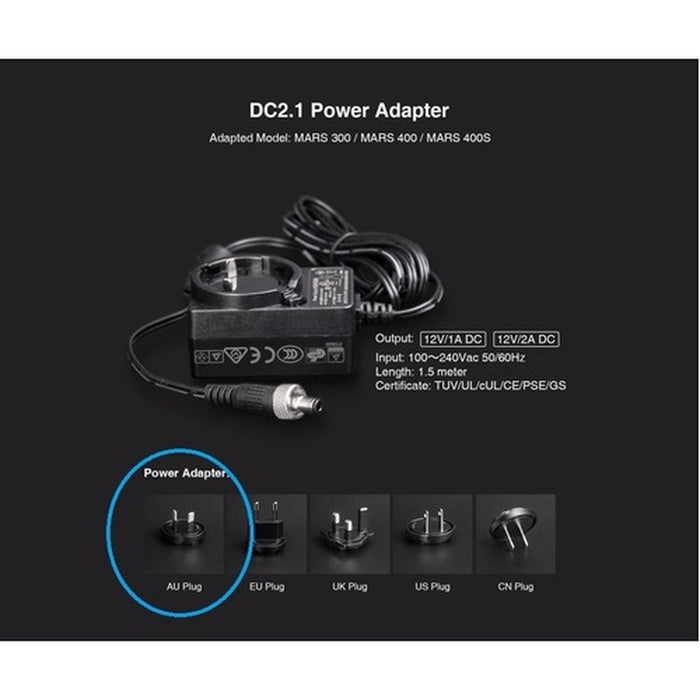Hollyland 12V 2A DC Adapter Power Supply for Mars 400S Pro (HL9802F) - Gsus4