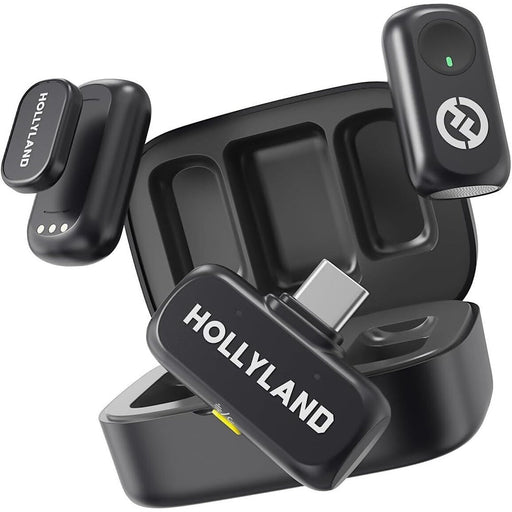 Hollyland | Lark A1 Duo | Wireless Microphone Set w/ Charging Case & USB - C Connector (LARK - A1 - DuoC) - Gsus4