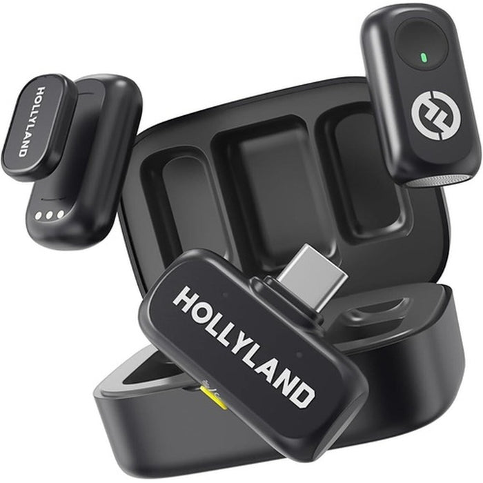 Hollyland | Lark A1 Duo | Wireless Microphone Set w/ Charging Case & USB - C Connector (LARK - A1 - DuoC) - Gsus4