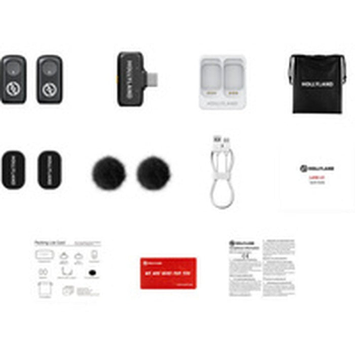 Hollyland Lark A1 Wireless Microphone Set with Charging Case and USB - C Connector (LARK - A1 - MiniC) - Gsus4