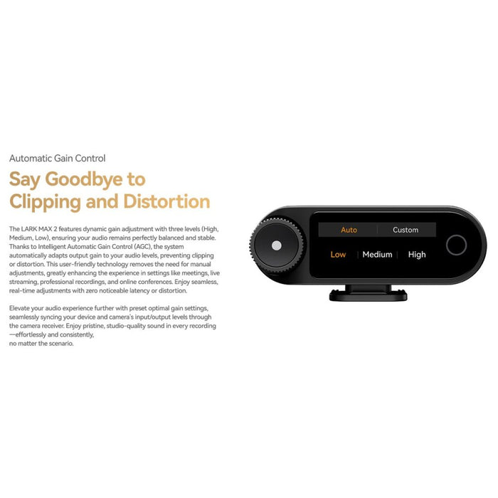 Hollyland | LARK MAX 2 Quad Combo | 4TX + 2RX, Charging Case | 32Bit Float 2Ch Wireless Microphone System | AU Stock (LarkMax2Quad) - Gsus4