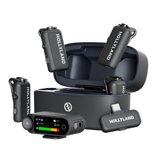 Hollyland | LARK MAX 2 Quad Combo | 4TX + 2RX, Charging Case | 32Bit Float 2Ch Wireless Microphone System | AU Stock (LarkMax2Quad) - Gsus4