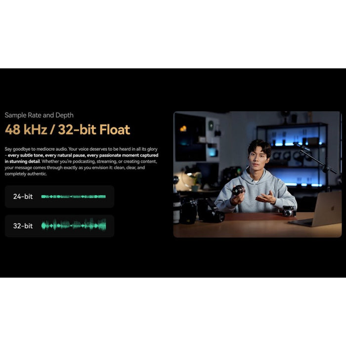 Hollyland | LARK MAX 2 Quad Combo | 4TX + 2RX, Charging Case | 32Bit Float 2Ch Wireless Microphone System | AU Stock (LarkMax2Quad) - Gsus4