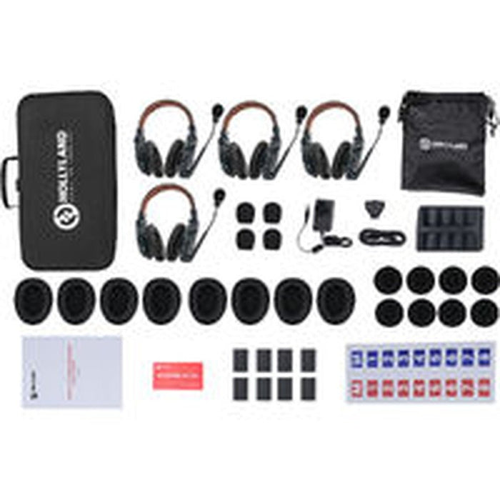 Hollyland Solidcom C1 Pro 4 - Person Dual - Ear Noise Cancelling Headset Intercom (HL - Solidcom - C1 - Pro - 4SHD) - Gsus4