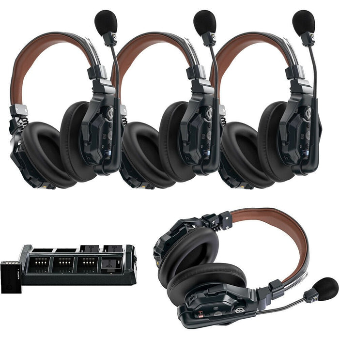 Hollyland Solidcom C1 Pro 4 - Person Dual - Ear Noise Cancelling Headset Intercom (HL - Solidcom - C1 - Pro - 4SHD) - Gsus4