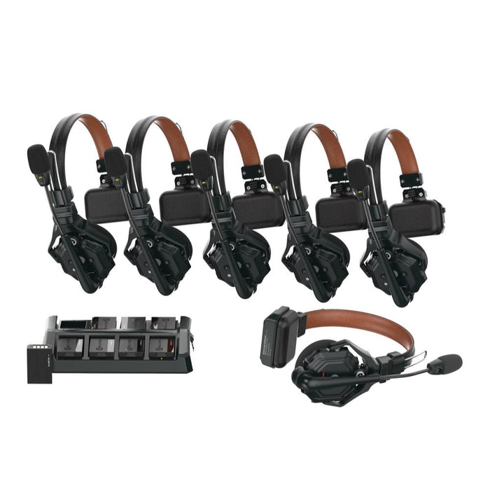 Hollyland Solidcom C1 Pro 6S Wireless Intercom System w/ Noise Cancellation - 6 Headsets (C1-Pro-6S) - Gsus4