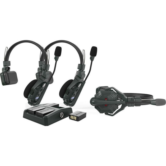 Hollyland Solidcom C1 Wireless Intercom System with 4 Headset [Solidcom C1: Solidcom C1 with 3 Heads (SolidcomC1) - Gsus4