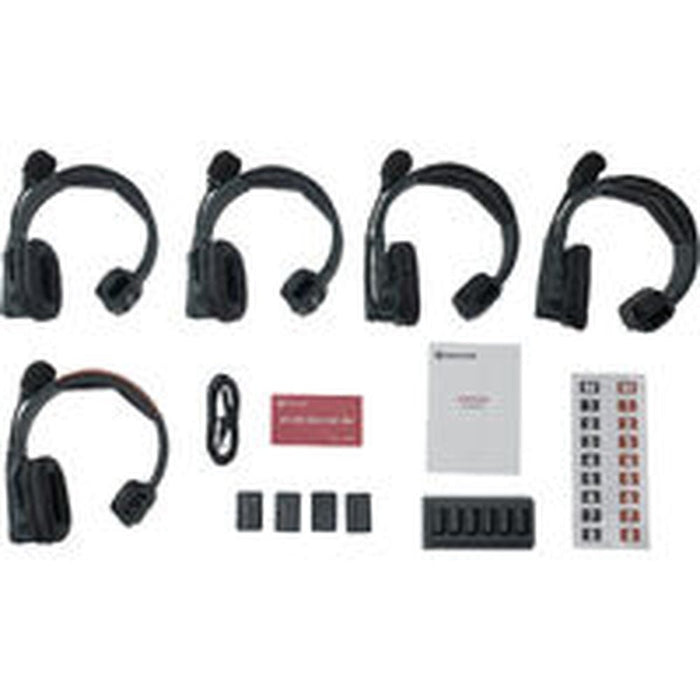 Hollyland Solidcom SE Global 5S 5 - Person Full - Duplex Single - Ear Noise - Canceling Headset Intercom Sys (HL - SolidcomSE5SGlobal) - Gsus4
