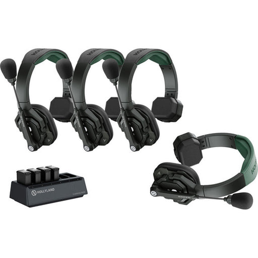 Hollyland Solidcom SE Pro 1.9GHz Wireless Intercom Kit with 4 Headsets (HL - SOLIDCOMSEPRO - 4S) - Gsus4