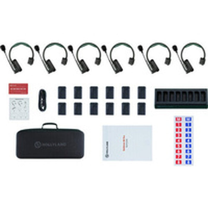 Hollyland Solidcom SE Pro 1.9GHz Wireless Intercom Kit with 6 Headsets (HL - SOLIDCOMSEPRO - 6S) - Gsus4
